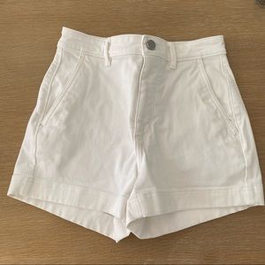 Everlane Cotton Twill Shorts - White size 2